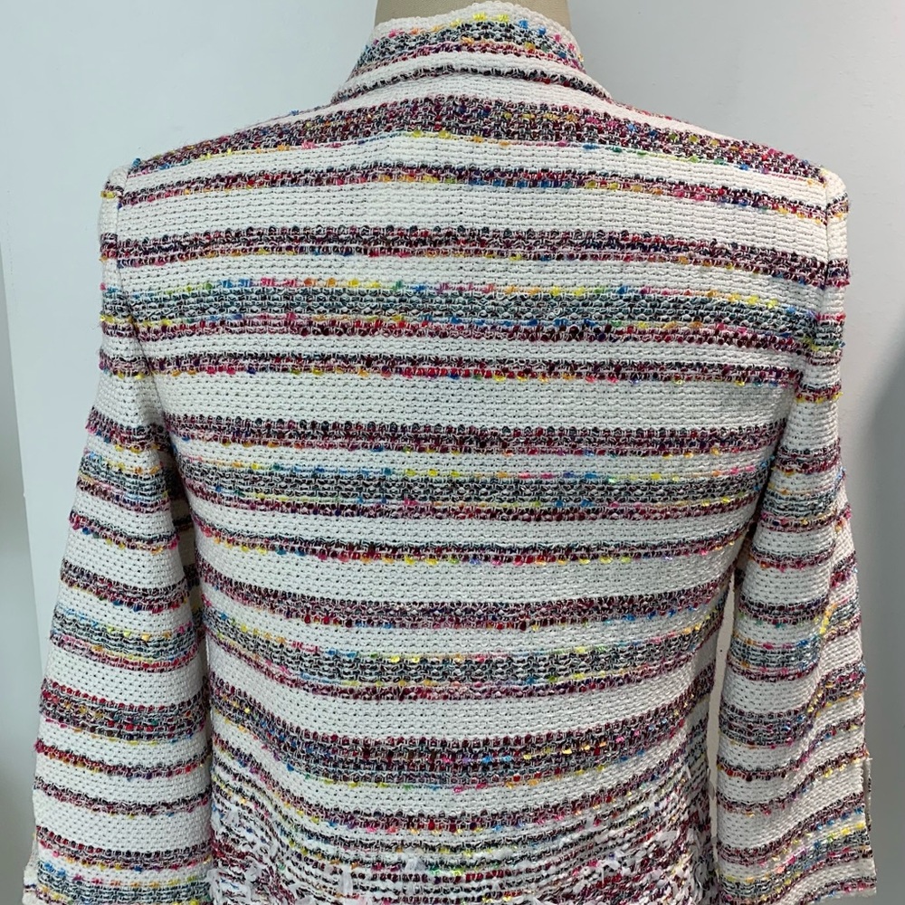 St. John Cream Multi Jacket Women’s Size 2